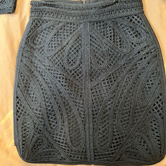 Maje Navy Crochet Suite, Skirt size 38 & Jacket size 36 - Picture 6 of 6